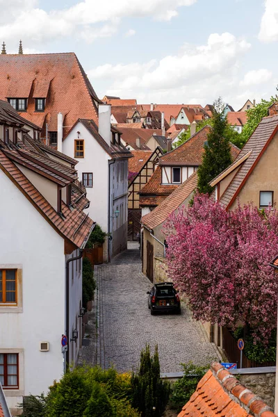 Rothenburg Der Tauber Vista Para Telhados Uma Das Cidades Mais — Fotografia de Stock