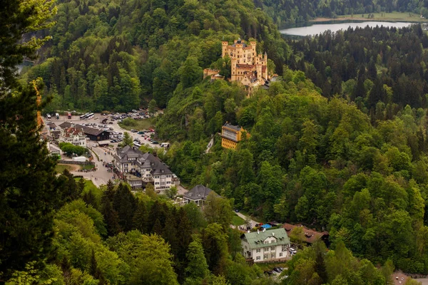 Kasteel Schloss Hohenschwangau Upper Swan County Place Een Plaats Het — Stockfoto