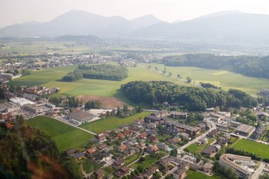 Dağ Untersberg, Salzburg, Avusturya dan manzaralar.