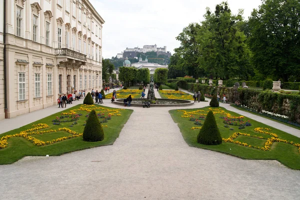 Mirabell Schloss Und Gärten Salzburg Österreich — Stockfoto