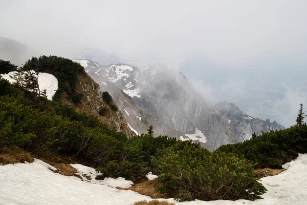 Der Blick Vom Untersberg Österreich Salzburg — Stockfoto