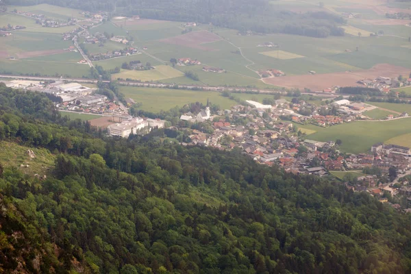 Vue Panoramique Depuis Montagne Untersberg Salzbourg Autriche — Photo