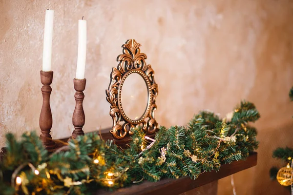 Camera Decorata Festeggiare Natale — Foto Stock