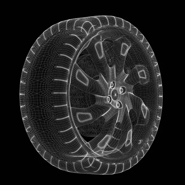 tekerlek kauçuk ile