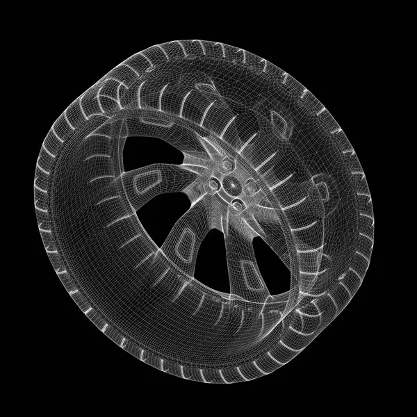 tekerlek kauçuk ile