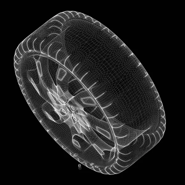 tekerlek kauçuk ile