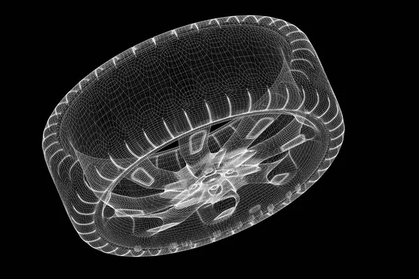 tekerlek kauçuk ile