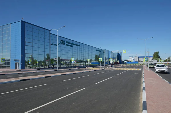 Volgograd Rússia Maio 2018 Aeroporto Internacional Gumrak Imagem De Stock