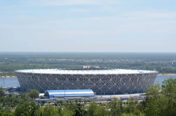 Volgograd Federacja Rosyjska Maja 2018 Football Stadium Volgograd Arena Obraz Stockowy