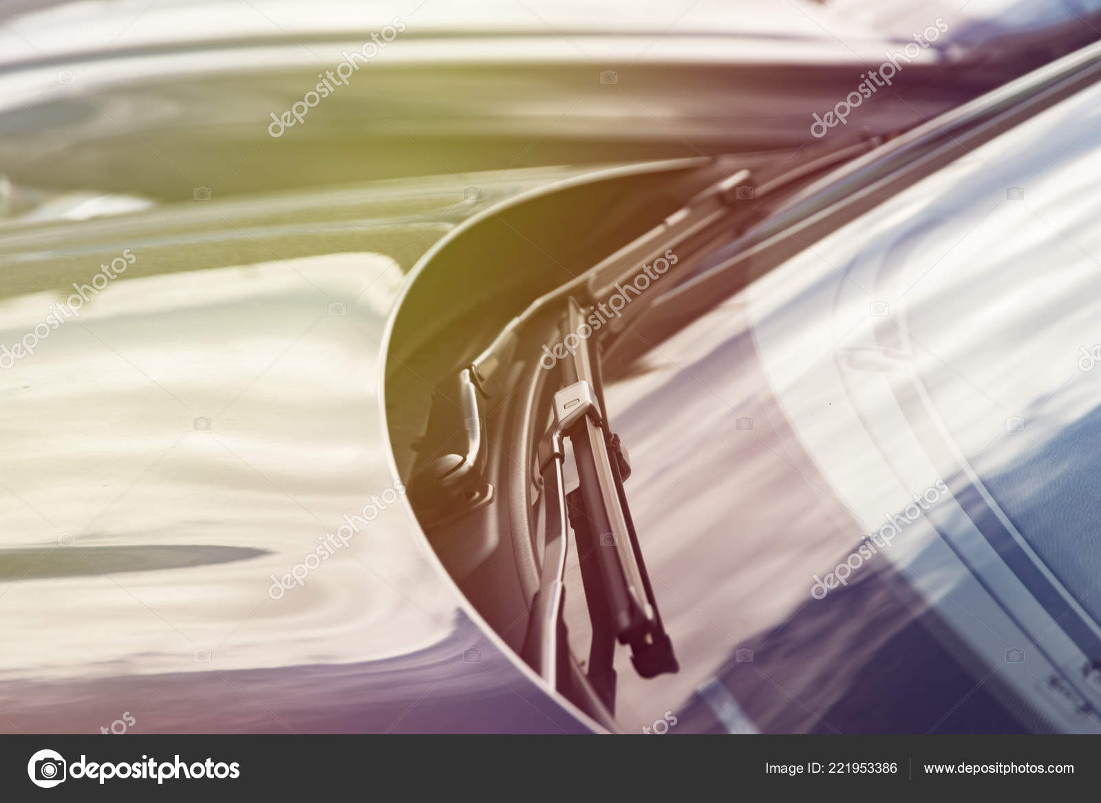 Car Windshields Sun Rays Vehicle Exterior Stock Photo by ©gargantiopa1