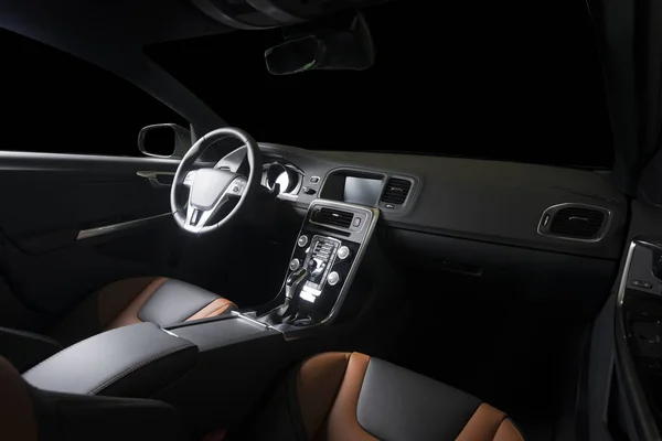 Interior Moderno Coche Lujo — Foto de Stock