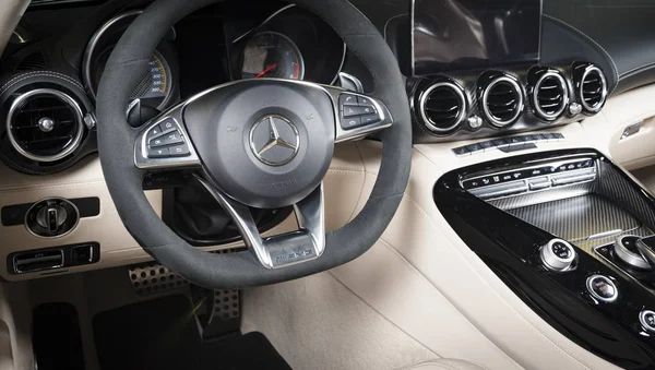 Sankt Petersburg Russia September 2017 Mercedes Benz Gtc Amg Interior — Stock Photo, Image