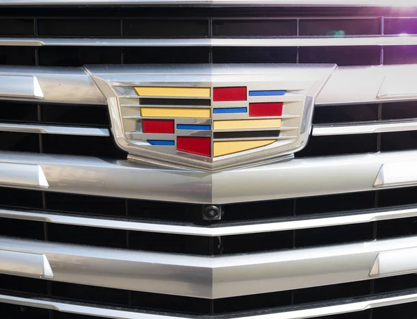 Riga Letônia Maio 2018 Cadillac Car Manufacturing Company Logo Car — Fotografia de Stock