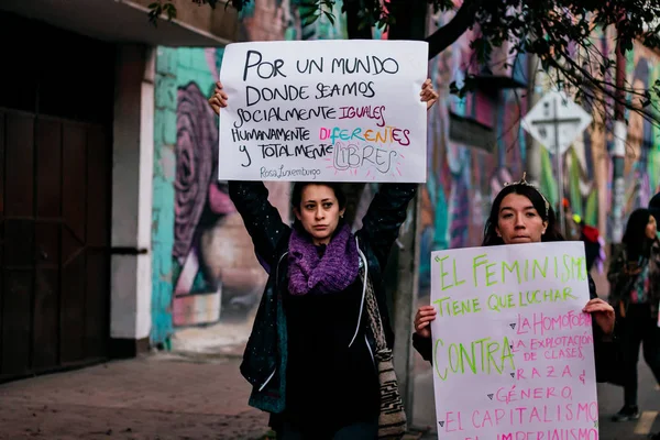 Nők Nemzetközi Napja Március Bogota Kolumbia Március 2019 — Stock Fotó