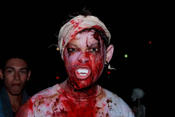 Marcha Zombie Bogota Octubre 2014 — Stock Photo, Image