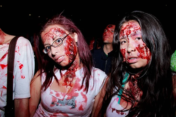 Marcha Zombie Bogotá Outubro 2014 — Fotografia de Stock