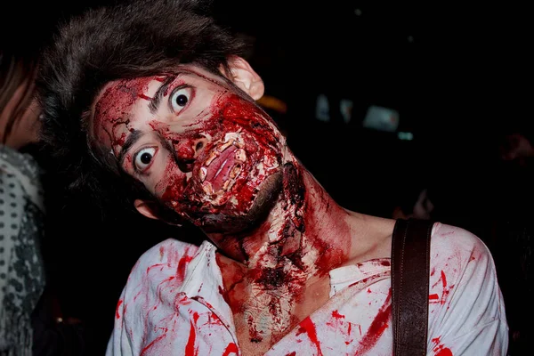 Marcha Zombie Bogota Octubre 2014 — Stock Photo, Image