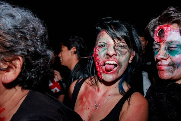 Marcha Zombie Bogotá Outubro 2014 — Fotografia de Stock