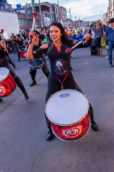 Festival Desfile Fontibon Bogotá Colômbia Diciembre 2014 — Fotografia de Stock