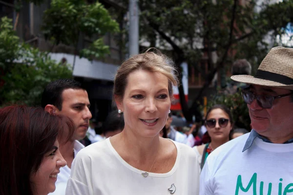 Mara Clemencia Rodrguez Primera Dama Esposa Juan Manuel Santos Expresidente — Stockfoto