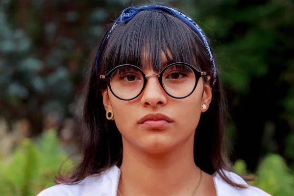 Young Girl Park Bogota Colombia May 2019 — Stock Photo, Image