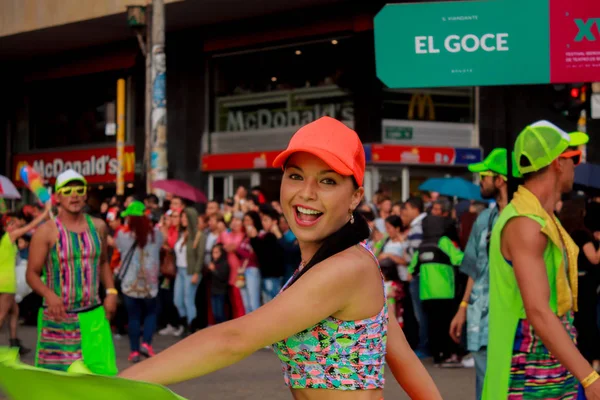 March 2016 Ibero American Theater Festival Streets Bogot Colombia — Stock Photo, Image