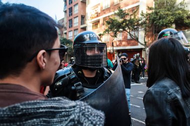 Ocak 2017, Strets Bogot Kolombiya, Anti-boğa güreşi yürüyüşü