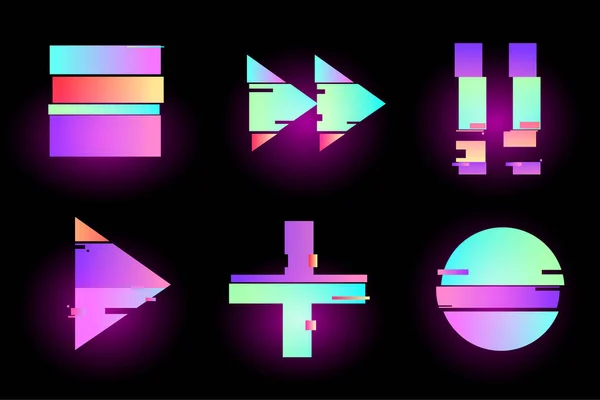 Set dari desain templat minimal abstrak untuk branding, iklan - Stok Vektor