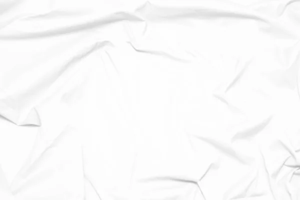 Biały Materiał Tkanina Tło Abstrakcyjne Miękkich Fal Płynące Zasłonięte Tkaniny — Zdjęcie stockowe