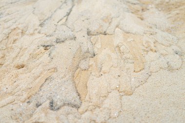 Kum plajı zemin zeminini dokusu için kapatın.