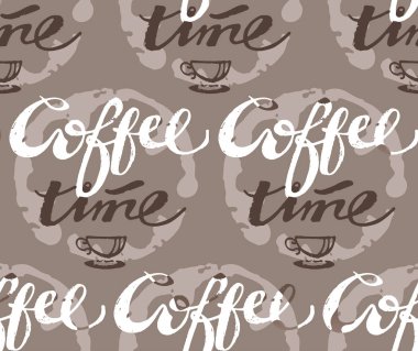 Kahve saati - desen arka plan