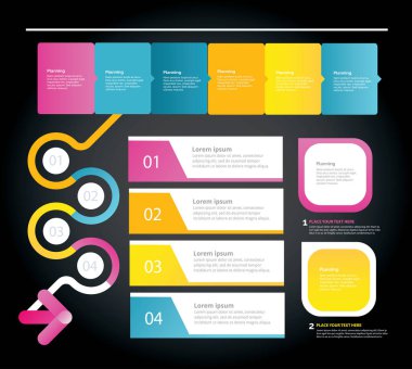 Infographics - web simge seti. SEO Icon set