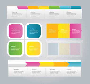 Infographics - web simge seti. SEO seti 