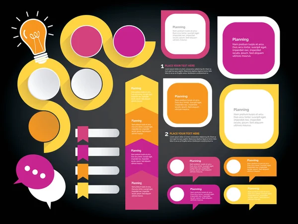 Infografik Gestaltungselemente Gesetzt — Stockvektor