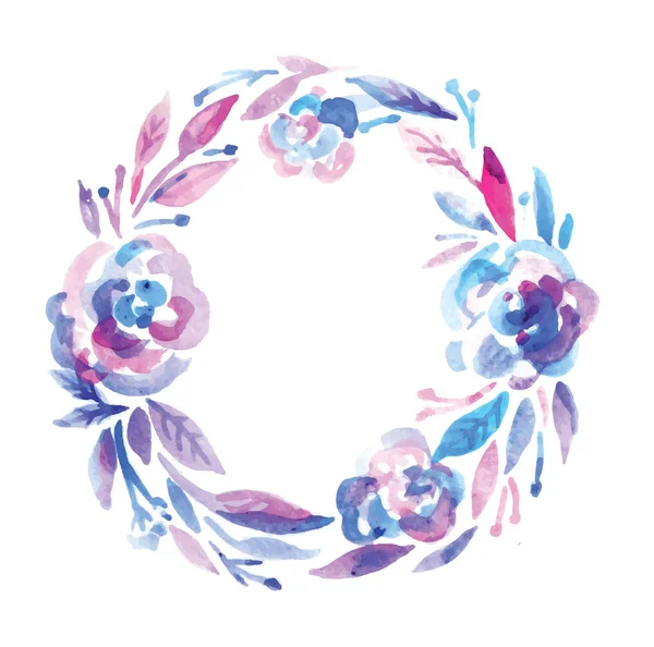 Sulu boya renk splash çiçek şablonu el çekilmiş. Poster Merhaba