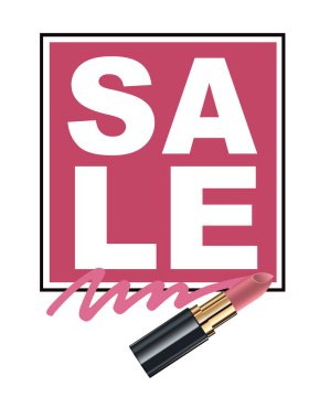 Parlak ruj rengi satışı büyük başlığı
