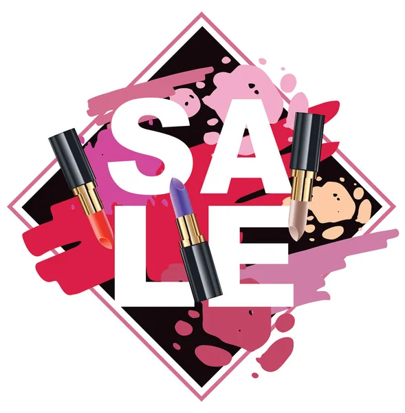 Parlak ruj rengi satışı büyük başlığı