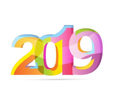 Mutlu yeni 2019 yılı - afiş