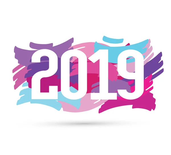 バナー 2019 新年あけましておめでとうございます — ストックベクタ