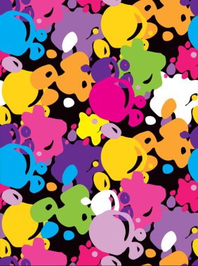 Soyut doodle elle çizilmiş desen arka plan rengi