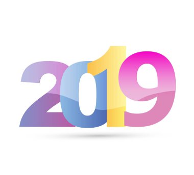 Mutlu yeni 2019 yılı - afiş