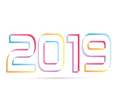 Mutlu yeni 2019 yılı - afiş