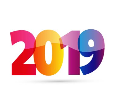 Mutlu yeni 2019 yılı - afiş