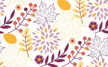 Sonbahar yaprakları kalıp arkaplanı