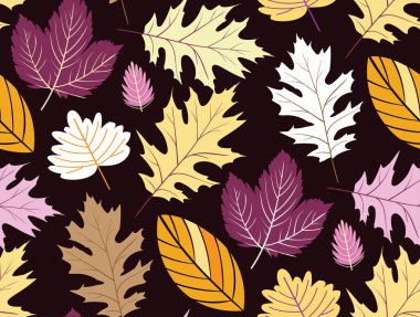 Sonbahar yaprakları kalıp arkaplanı