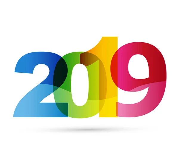 Feliz Año Nuevo 2019 Marco Plantilla Banner — Vector de stock