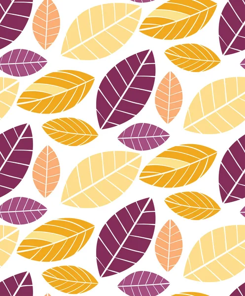 Renk vektör sonbahar yaprakları desen arka plan