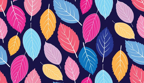 Color Hojas Diseño Plano Fondo Pantalla Patrón — Foto de stock gratis