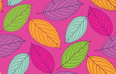 Desen arka plan - düz tasarım sonbahar rengi değiştirmez