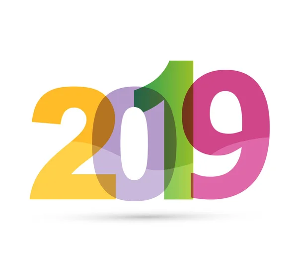 Plantilla Banner Feliz Año Nuevo 2019 — Vector de stock